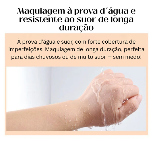 Base Corretiva com Esponja - Cobertura Natural