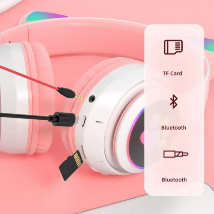 Fone de Ouvido de Gatinho - Bluetooth