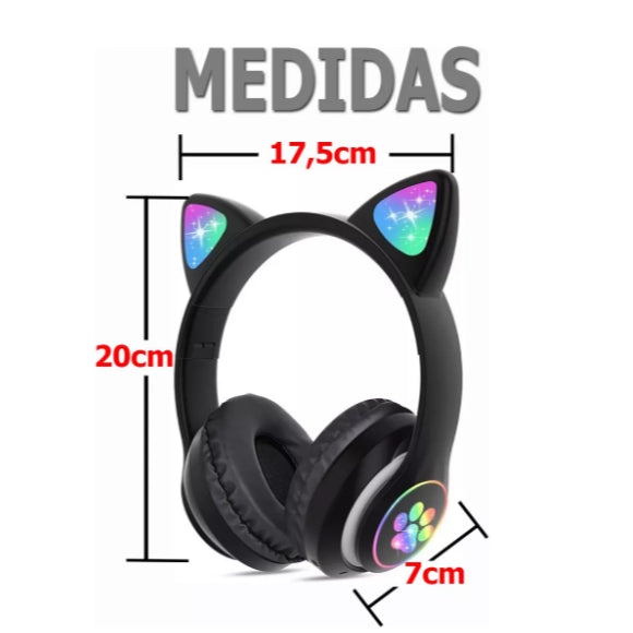 Fone de Ouvido de Gatinho - Bluetooth