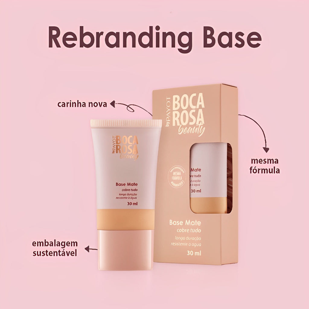 Base Líquida Boca Rosa - Cobertura Alta
