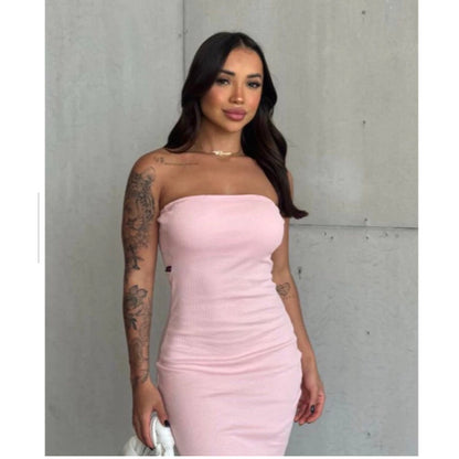Vestido Midi - Tomara que Caia Canelado