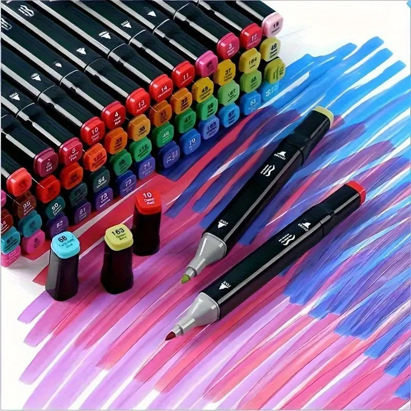 Kit com 48 Canetinhas Ponta Dupla