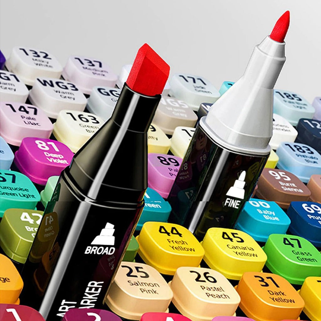 Kit com 48 Canetinhas Ponta Dupla