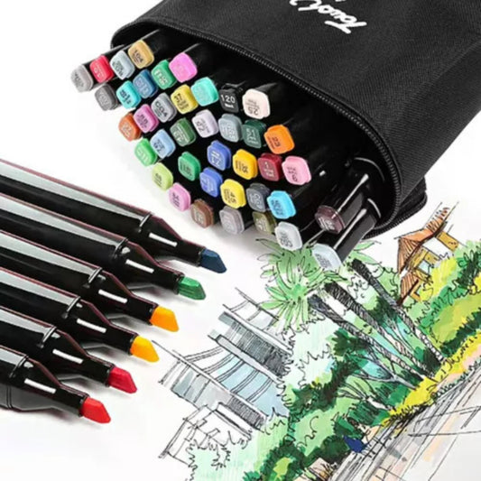 Kit com 48 Canetinhas Ponta Dupla