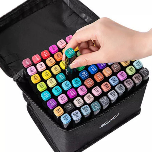 Kit com 48 Canetinhas Ponta Dupla
