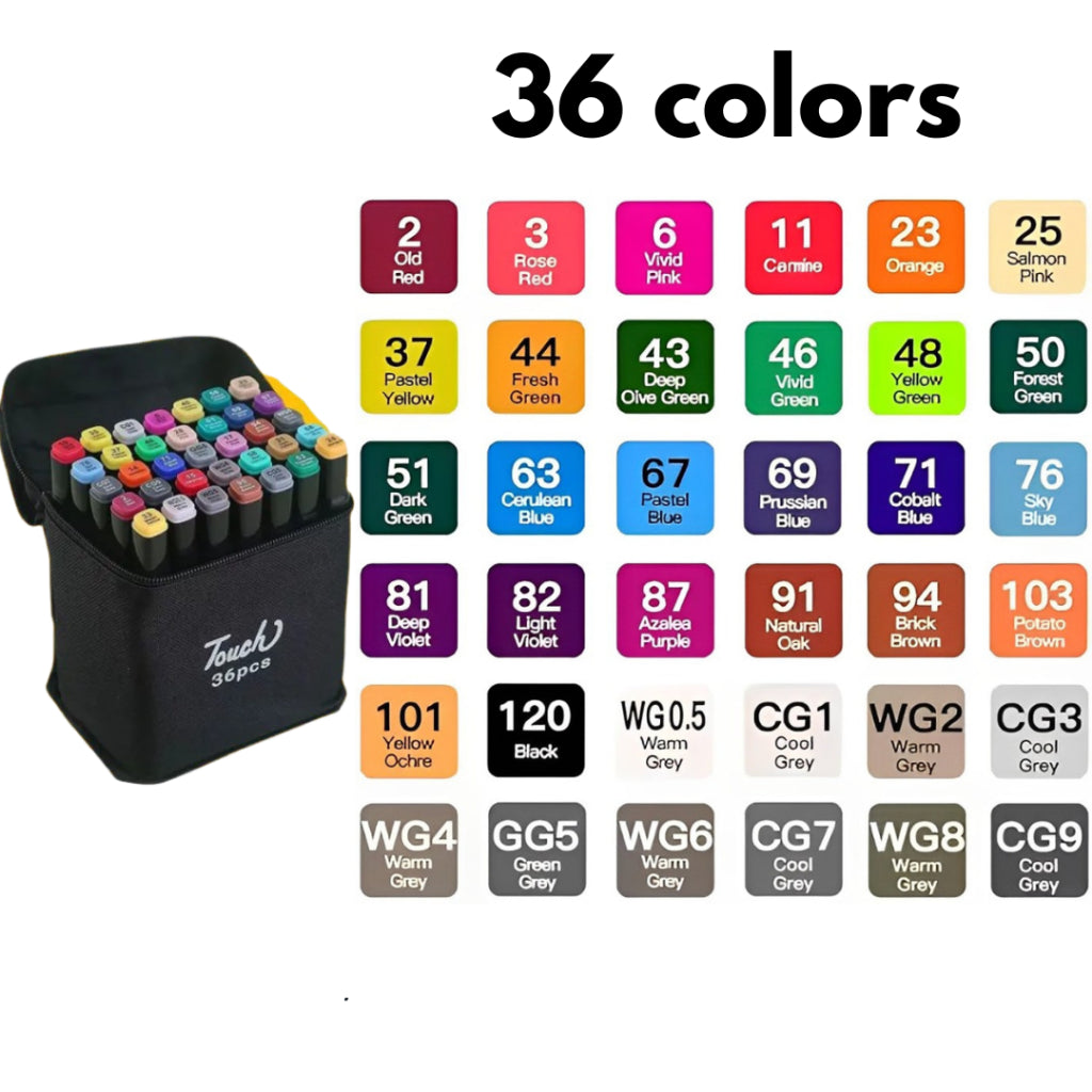 Kit com 48 Canetinhas Ponta Dupla