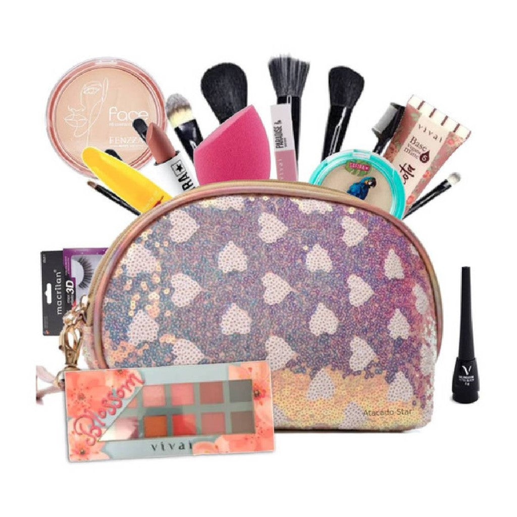 Kit de Maquiagem e Paleta
