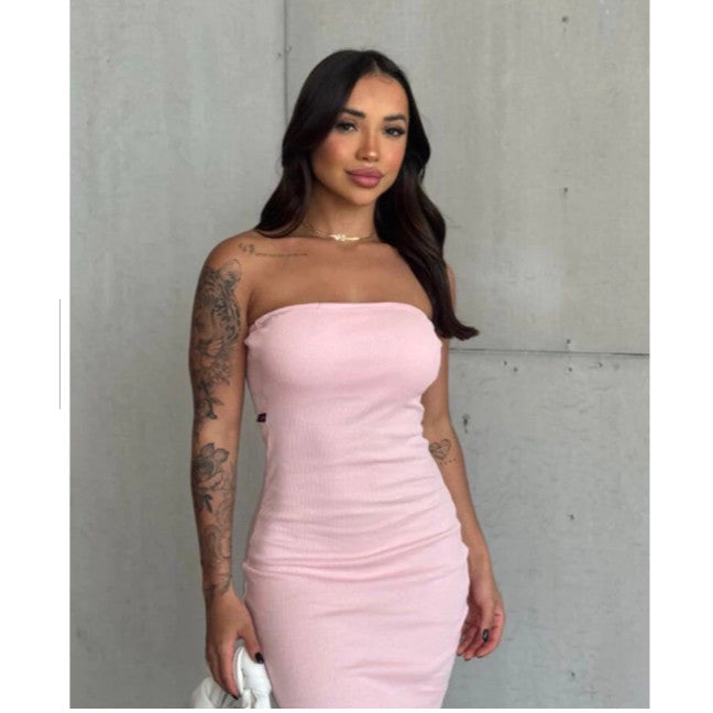 Vestido Midi - Tomara que Caia Canelado